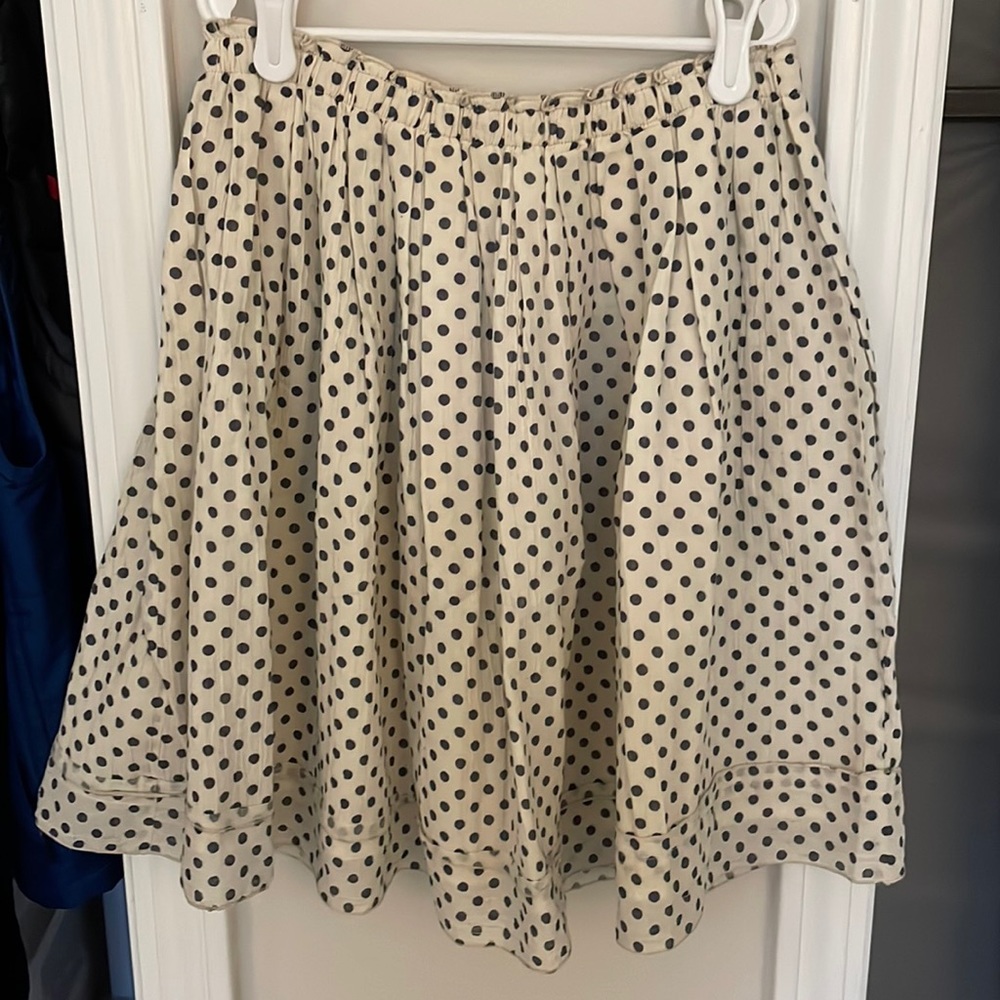 Anthropologie Polka Dot Skirt